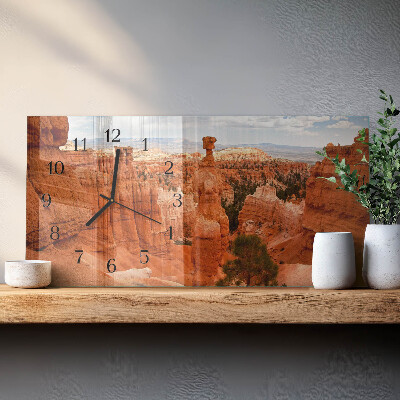 Horizontal wall clock Bryce Canyon