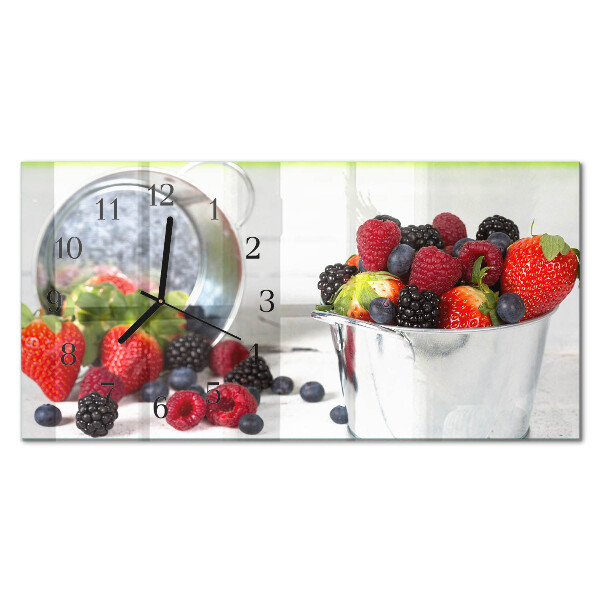 Horizontal rectangular wall clock Gifts of the forest