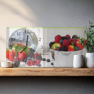Horizontal rectangular wall clock Gifts of the forest