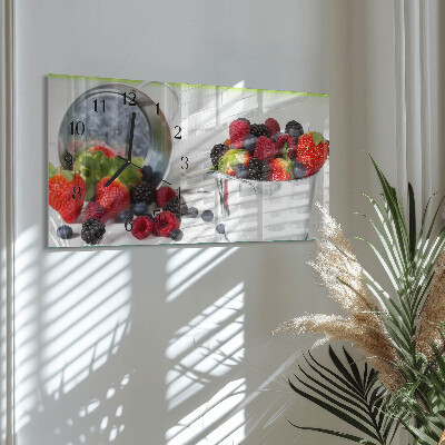Horizontal rectangular wall clock Gifts of the forest