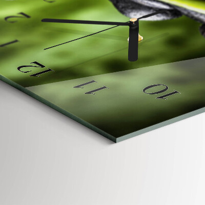 Horizontal rectangular wall clock Meditation stones